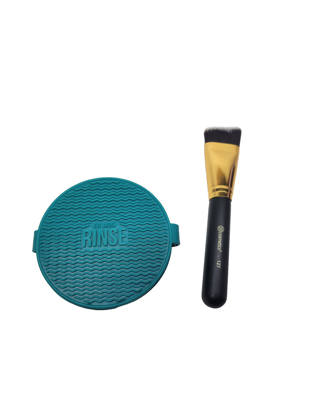 BH Cosmetics Angled Blending Brush #127 & Macy's foldable Makeup brush Cleaner